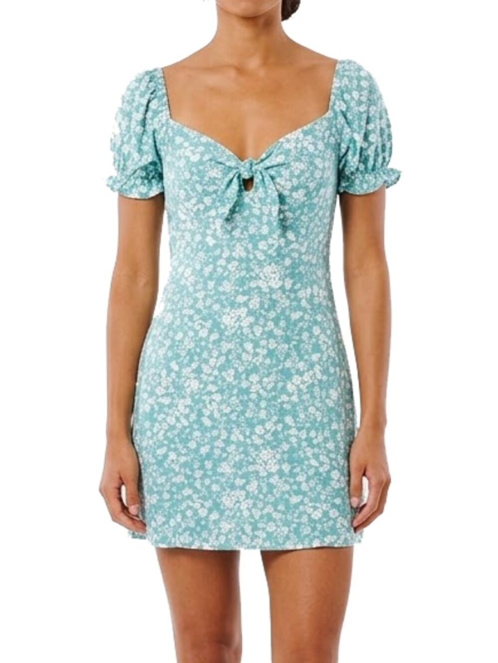Ardene Floral Printed Milkmaid Back Dress Size Large